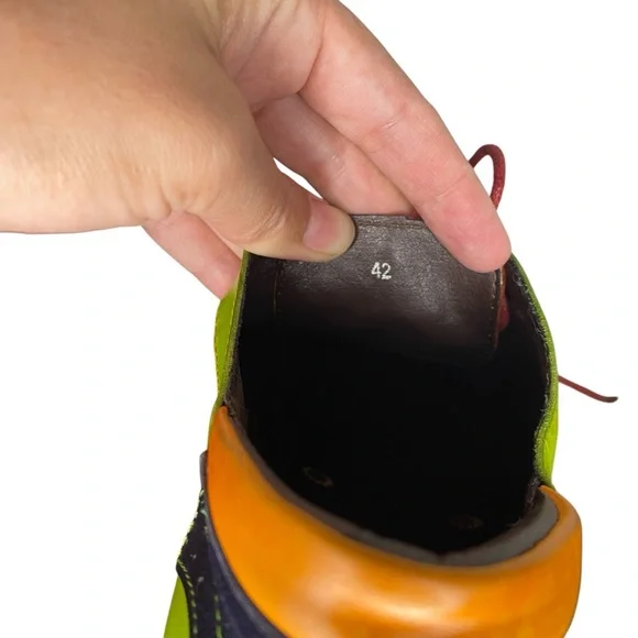 Socofy Colorful Fun Oxfords with Block Heel - New - Picture 7 of 8